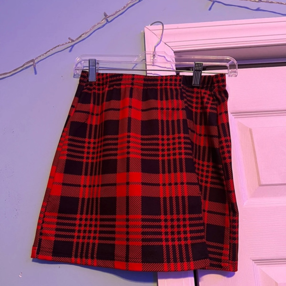 2 plaid skirts